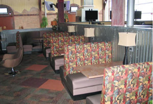 Bench seating for church student commons